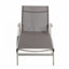 Ensemble de chaises longues réglables à 5 positions - Structure en aluminium léger et filet respirant, fauteuils inclinables d'extérieur 2 pièces
