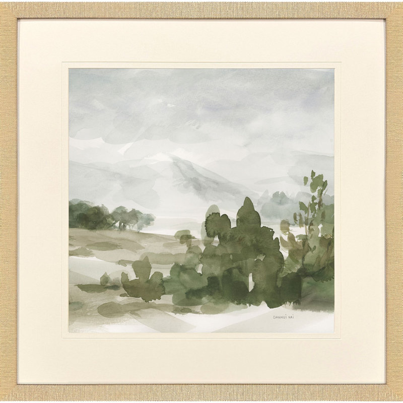 Chemin vers la montagne II, art encadré