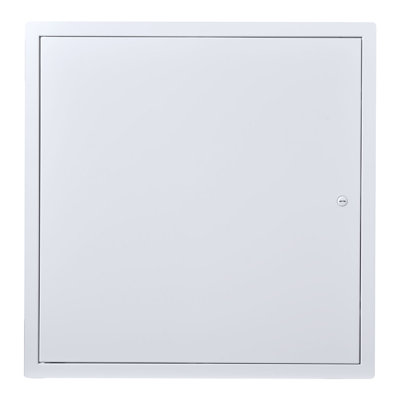 Access Panel for Drywall, 19.2 x 19.2 in Galvanized Steel Access Door, Easy Install Hinged Service Panel with Screwdriver Latch, for Ceiling Plumbing Electrical, 18.4 x 18.4 in Cutout Size White