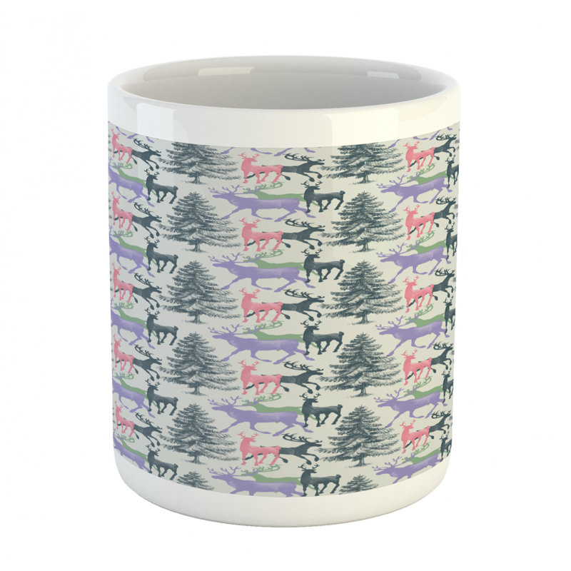 Grande tasse à café cerf
