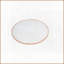 Round Rose Gold Coffee Table with Frosted Glass Top – Compact Living Room Side Table, Easy Assembly