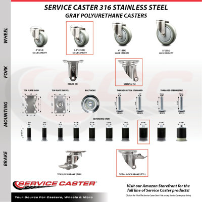 Swivel Stem Caster
