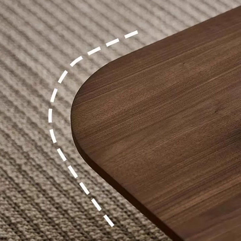 Une table basse à texture naturelle, H 14,96 po x L 47,24 po x l 23,62 po