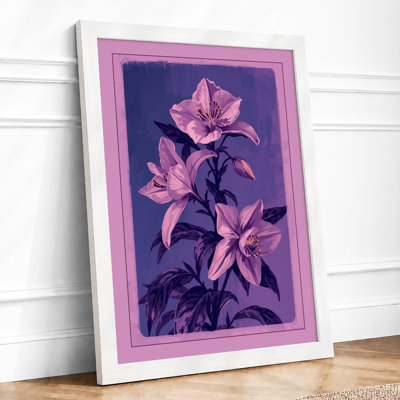 Stem Of Three Blooms Botanical - Print
