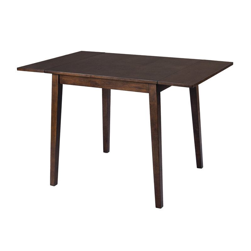 Table de salle à manger pour 4 personnes, 29,44 po L x P 46,45 po x H 29,75 po avec pieds en bois d'hévéa, pièce spacieuse, table de style américain moderne classique. 5 x 30,1 po, cuisine rectangulaire, design