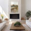 Art mural de paysage contemporain contemporain abstrait subtil-1842036724