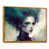 Toile avec cadre flottant or