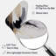 Art mural noir, blanc et doré Expression IV - forme abstraite Boomerang-108142632