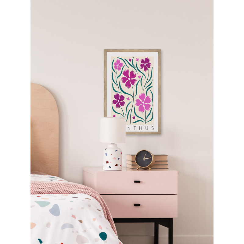 Dianthus by Marmont Hill - Single Picture Frame Painting, 30cm H x 30cm W