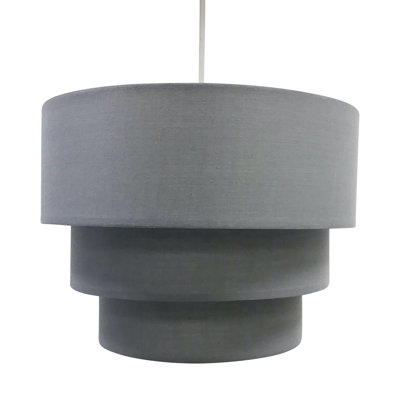 Layer 24cm H Cotton Drum Pendant Shade