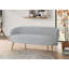Causeuse de réception en tissu 59,8 po avec table basse et 4 coussins décoratifs Navleen