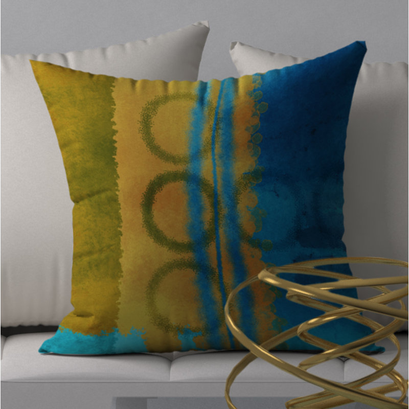 Housse de coussin carrée décorative sensible et insert, 18 po x 18 po