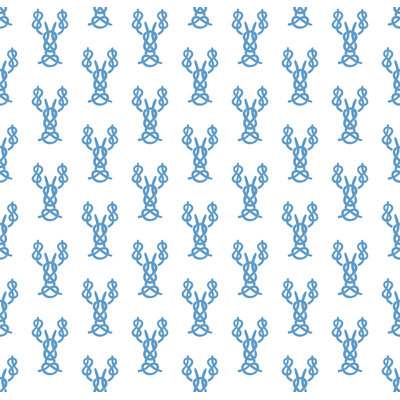 Nautical Lobster Knots 10' L x 24" W Wallpaper Roll