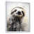 White Floater Framed