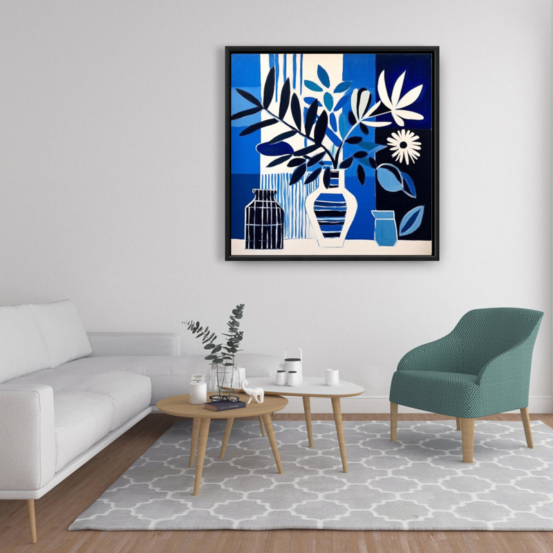 «Blue Living», reproduction sur toile