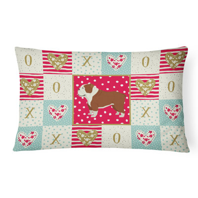 Coussin lombaire English Bulldog Love