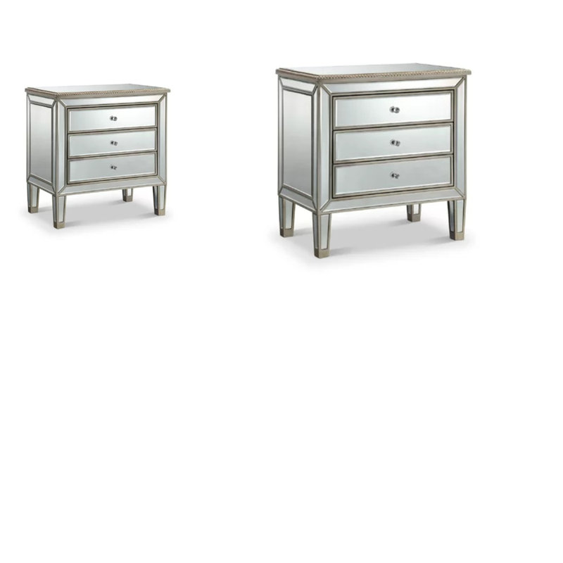 Table de chevet Zaria (ensemble de 2)