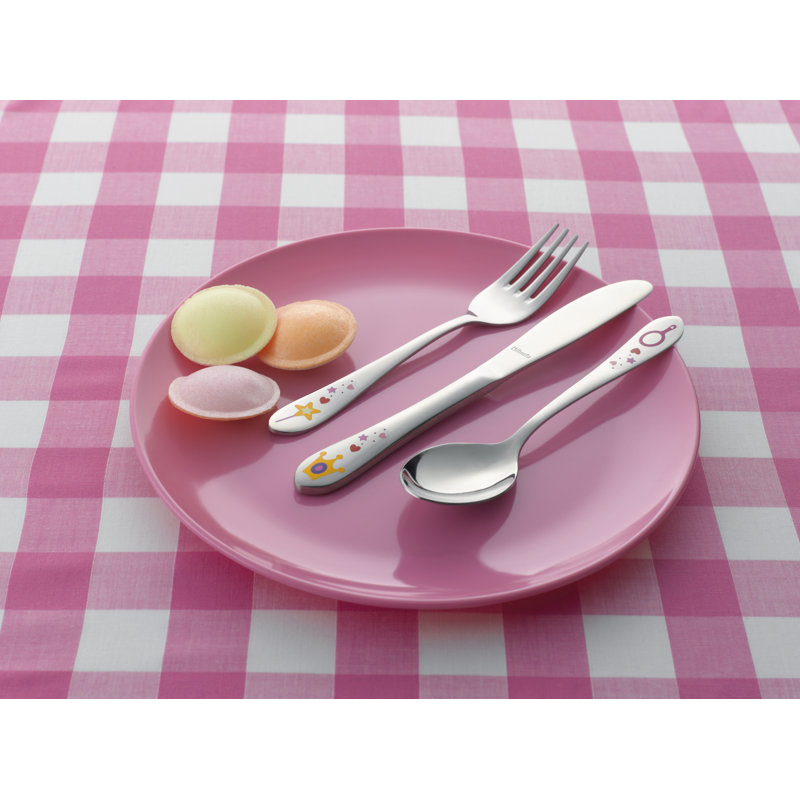 Amefa 18/10 Stainless Steel Childrens Cutlery Set PRINCESS 3 Piece