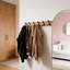 Wall Mount Coat Rack With 8 Triple Hooks - 43 Inch Solid Wood Entryway Organizer For Coats, Bags, And Pet Supplies - Distressed White Wash Finish