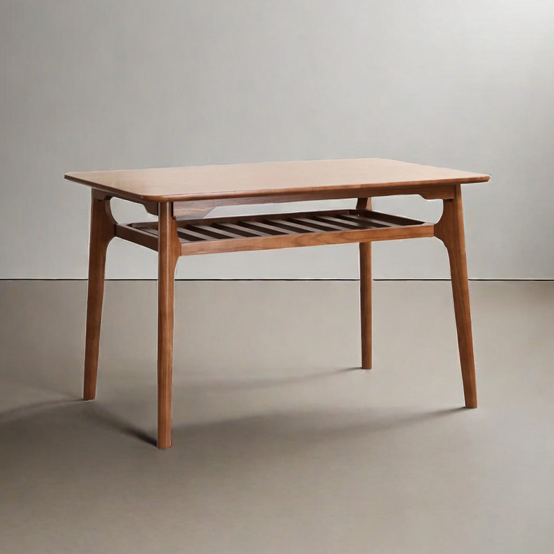 Table de salle à manger Minimalist, H 29,53 po x L 47,24 po x l 27,56 po, Noyer