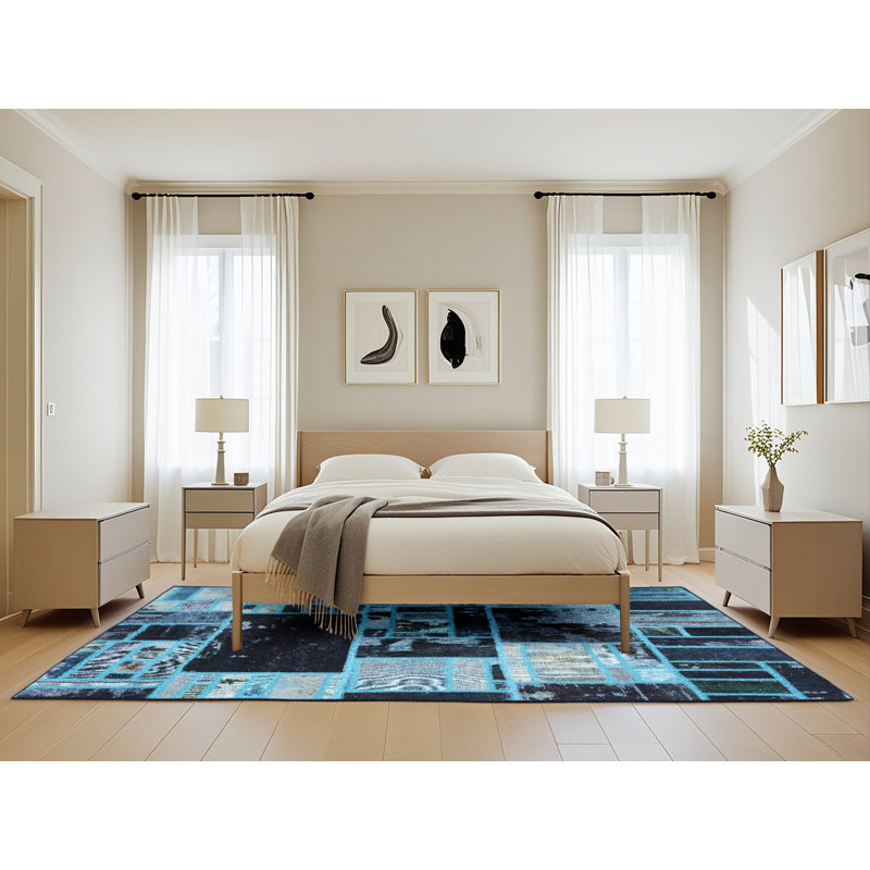 Abstract Indoor Rug, Rectangle 5' x 8'