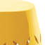 12" Outdoor Iron Side Table All-Metal Construction End Table,Yellow, Table-898121502