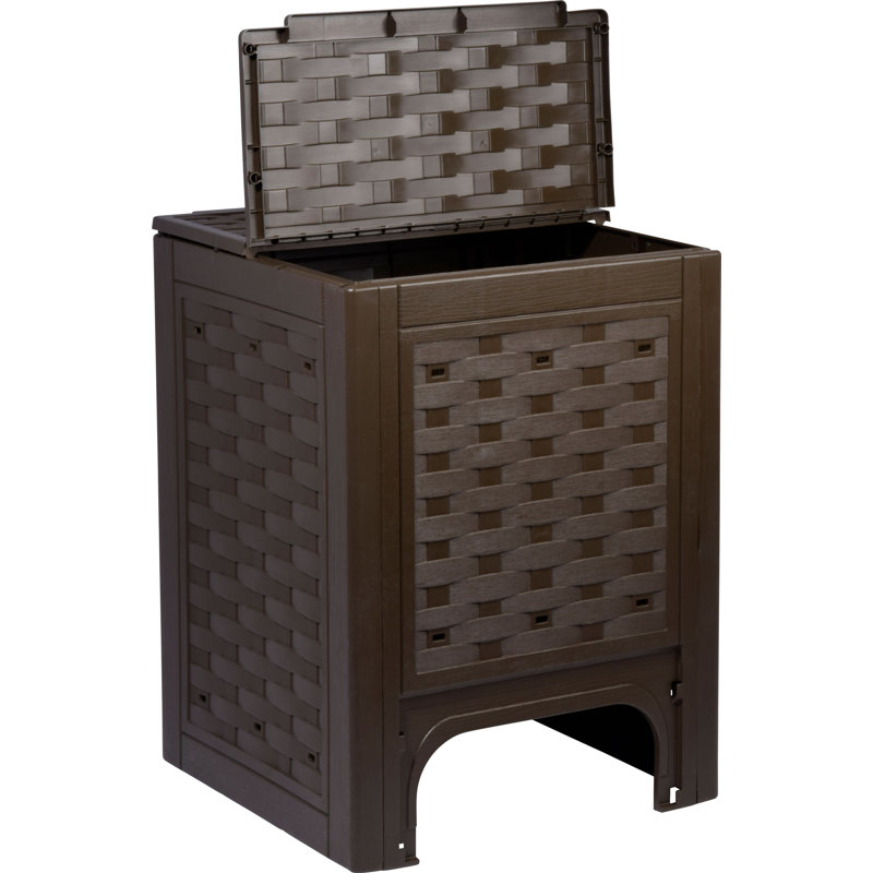 Hulet Plastic Stationary Composter with Latching Lid