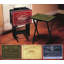 Ensemble de table télé 4 plateaux avec support Wine Label