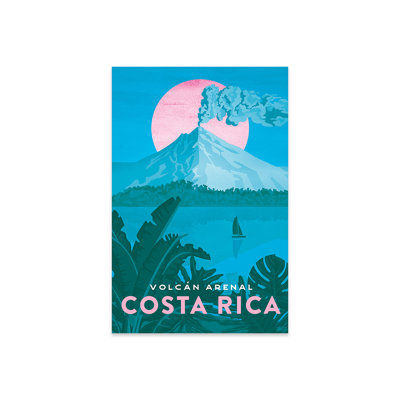 Costa Rica - Arenal, reproduction sur verre acrylique