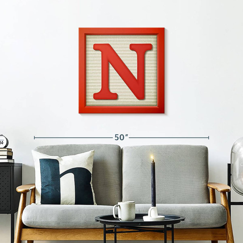 Keiri Block Letter N, 24" H x 24" W