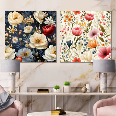 Pfarr - Floral Wall Art Prints Set Of 2