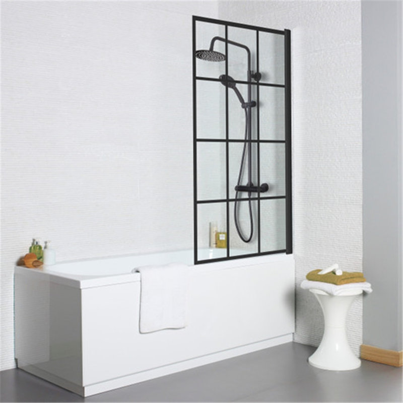 Clifton 78mm 780mm W x 1435mm H Pivot Framed Tub Door with Glass