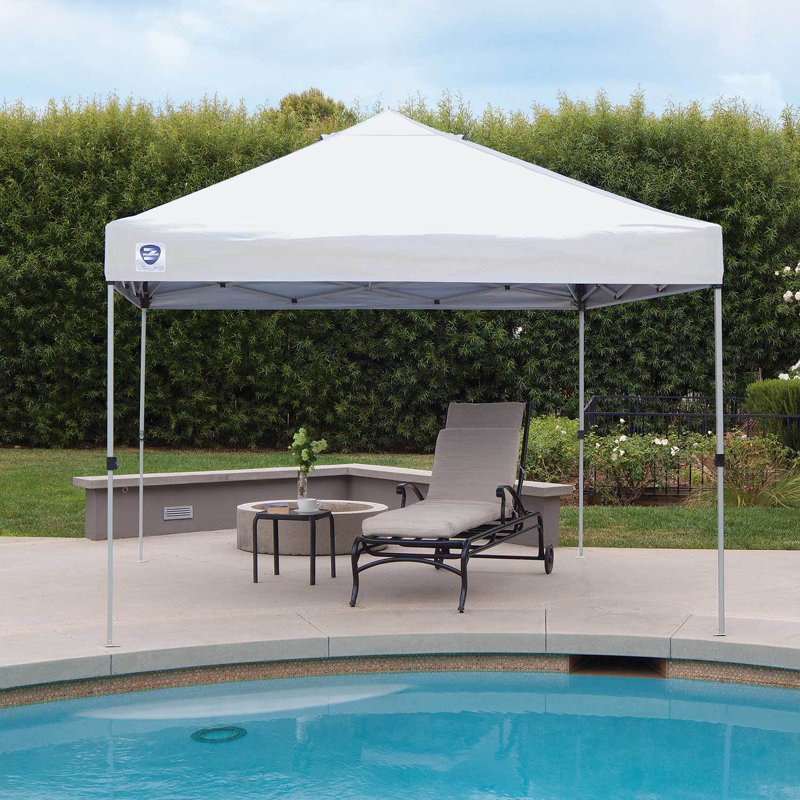 Straight Leg Instant 10 Ft. W x 10 Ft. D Steel Pop-Up Canopy