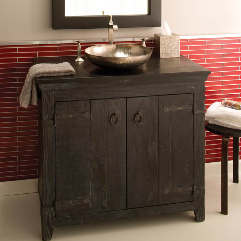 Americana 36" Single Bathroom Vanity Base Only, Anvil