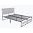 King 39.89'' Steel Bed Frame