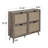 4 Door Shoe Rack, Freestanding Modern Shoe Storage Cabinet For Entryway