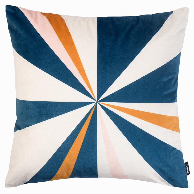 Geometric Square Throw Cushion, Pillow Cover Only - No Insert