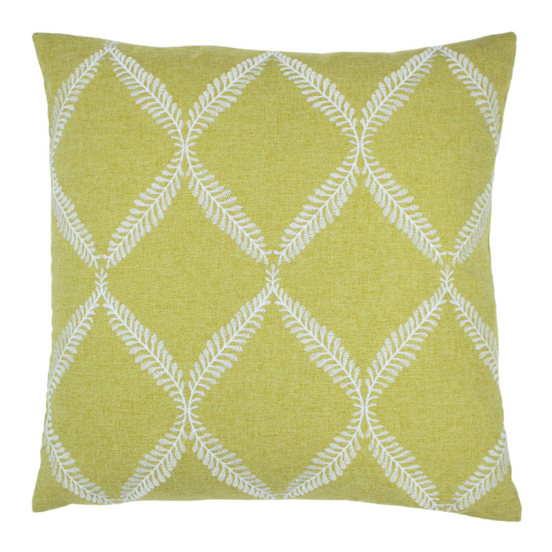  Embroidered Lattice Polyester Cushion, Cirton