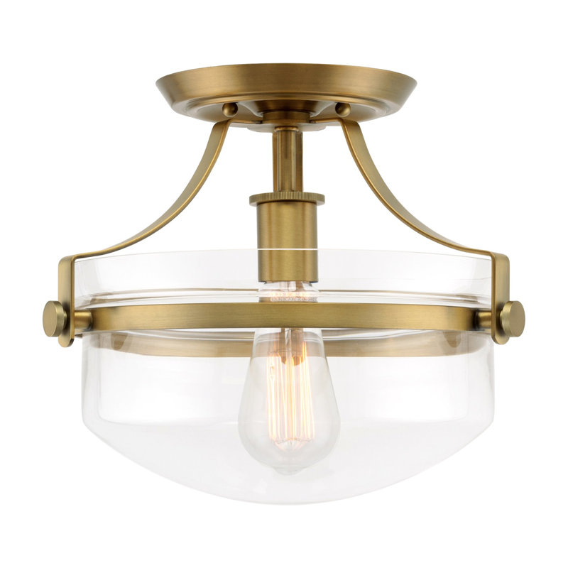 Herbiorn Glass Semi Flush Mount