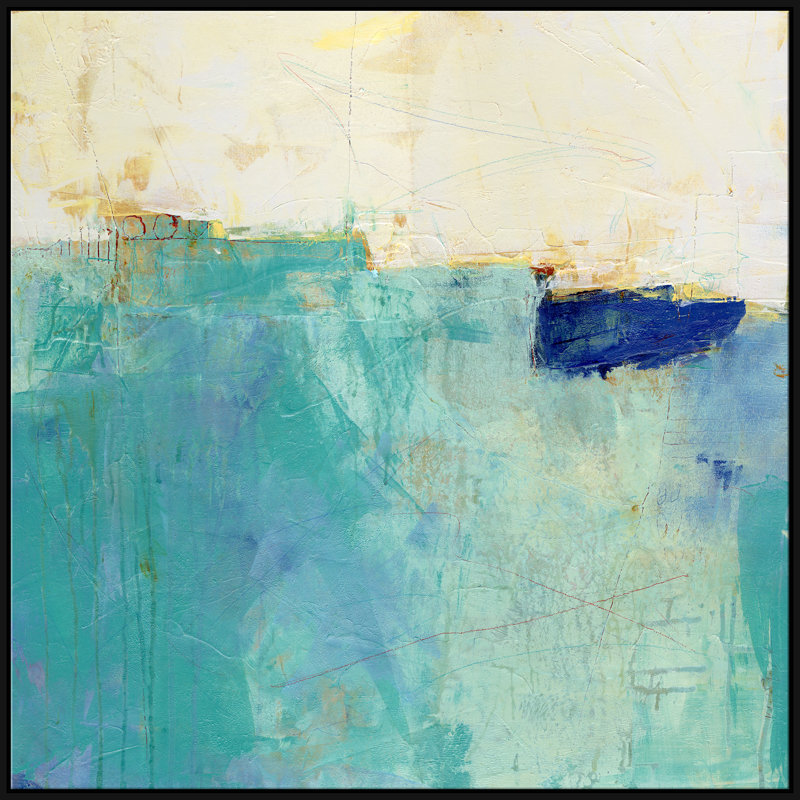 Deep Blue Sea Giclee On Canvas by Jill Krasner, Black
