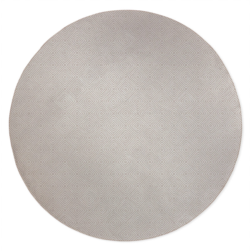 Ikat Spray Non-Slip Outdoor Rug, Round 5'