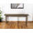 55" Brown Solid Wood Dining Bench