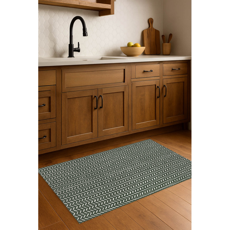 Tapis de cuisine antidérapant Dream Splat, Chimichurri, Rectangle 5 pi x 7 pi