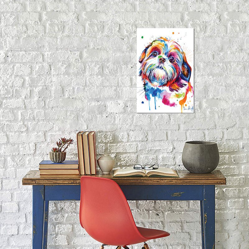 «Best Shih Tzu» par semaine - Mur de galerie sur toile, H 12 po x l 8 po x P 0,75 po, Toile tendue, Pas de tapis
