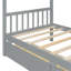 Lit simple en bois avec tiroirs-95845781-95845867