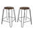 Modern Black 24" Counter Stool with Durable Powder-Coated Iron Legs-499561418-517922012-504895063