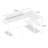 Yessenia L Shaped Computer Desk with Power Outlet & LED Light-1362191746