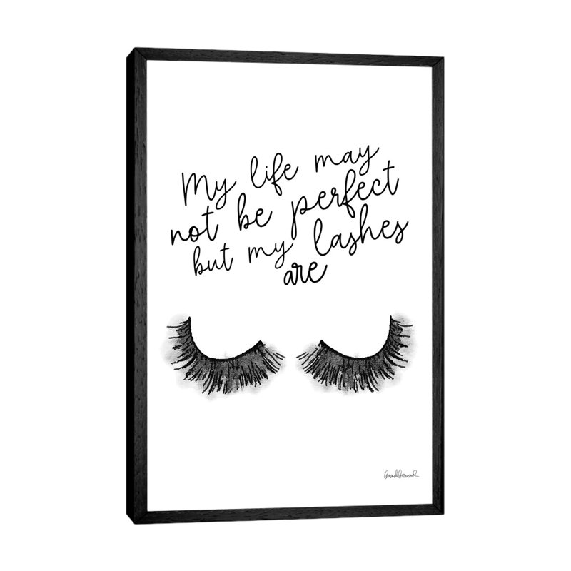 Perfect Lashes by Amanda Greenwood - Wrapped Canvas Print, Black Framed Canvas, 101.6 cm H x 66.04 cm W