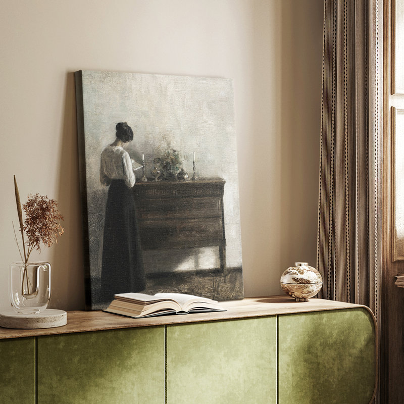 Reproduction de portrait rétro Cxxv - galerie tendue sur mesure Cavas, H 27 po x l 18 po
