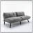 Cream Convertible Folding Modern Sofa Bed With Adjustable Armrest And Backrest For Small Spaces-1074237396